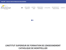 Tablet Screenshot of isfec-montpellier.org